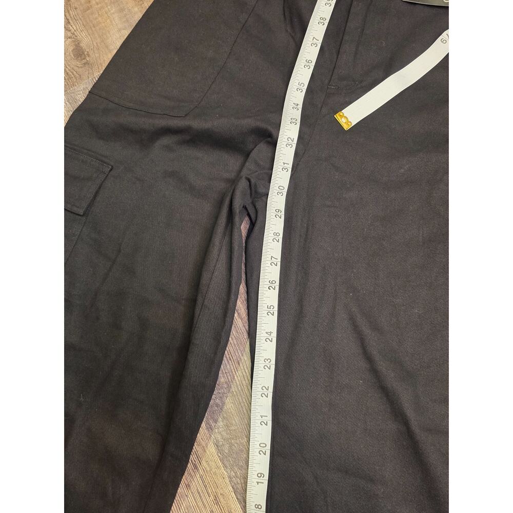 New Lepunuo Womens Black Cargo Pants Wide Leg Parachute Trousers Size XXL NWT - Picture 3 of 6